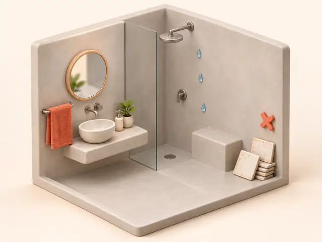 مزایای اجرای میکروسیمنت در بازسازی سرویس بهداشتی و حمام