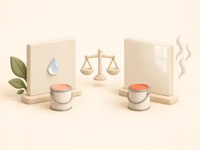 بهترین رنگ دیوار خانه کدام است؟ مقایسه اکریلیک و روغنی