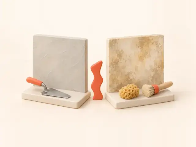 تفاوت میکروسمنت و پتینه‌کاری دیوار